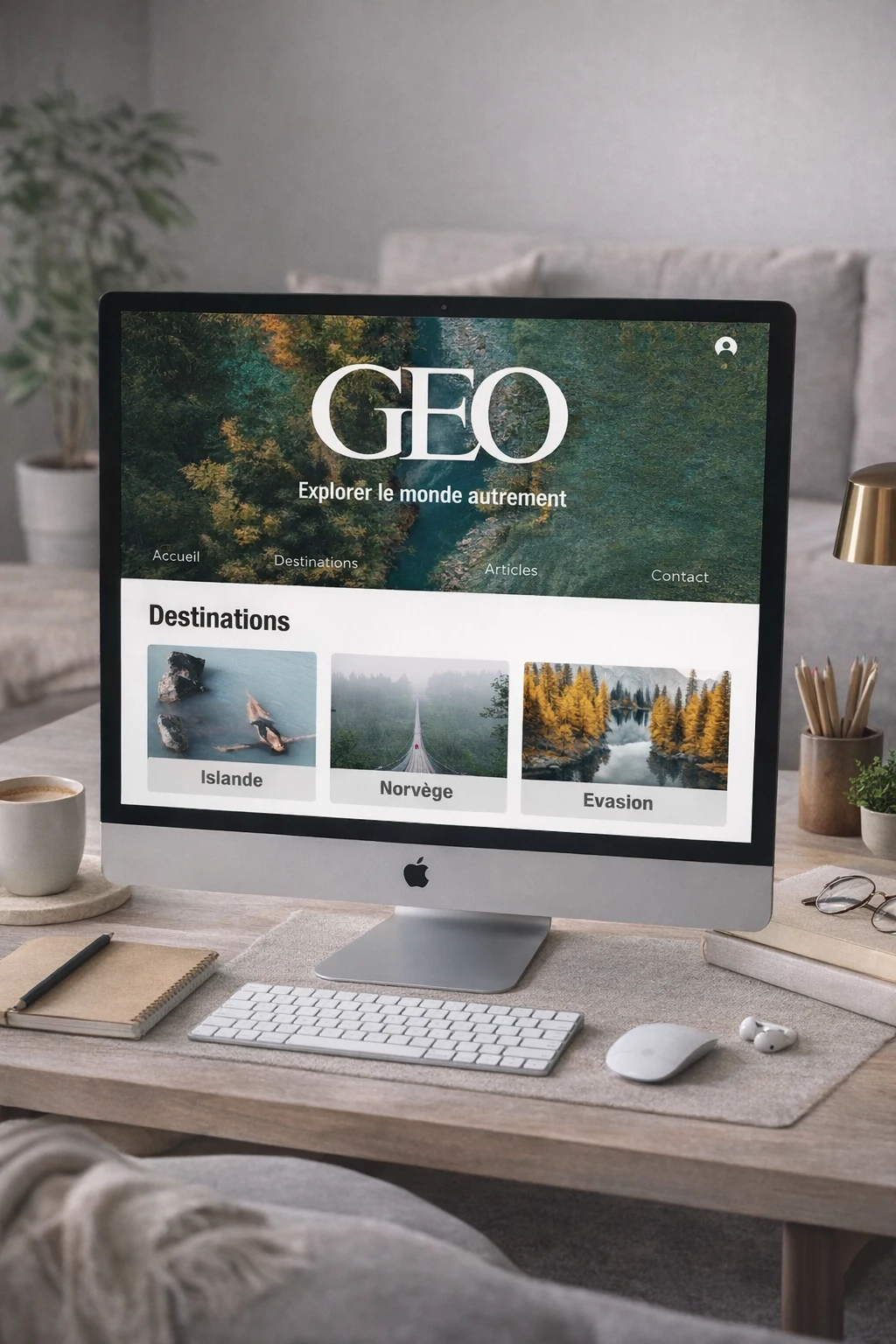 Companion website — extending the identity online