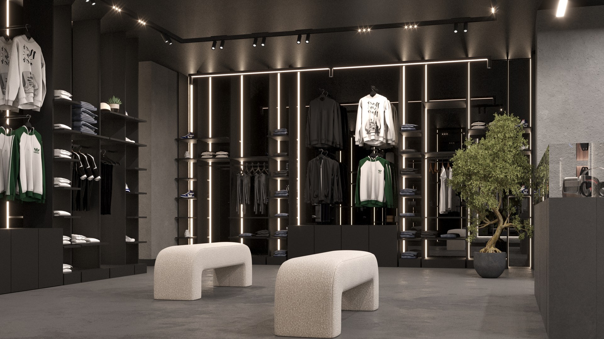 Architectural visual of the Al Quoz training floor